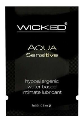 Мягкий лубрикант на водной основе WICKED AQUA Sensitive - 3 мл.