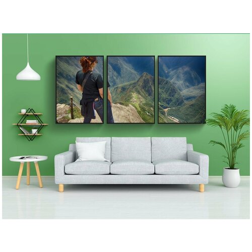 фото Набор модулных постеров для интерьера "перу, гора, мачу-пикчу" 60x90 см. в тубусе, без рамки lotsprints