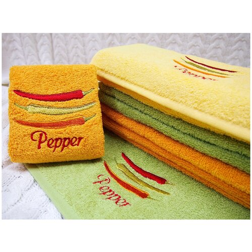 фото Tana home collection кухонное полотенце perchik цвет: оранжевый (30х50 см) br42071