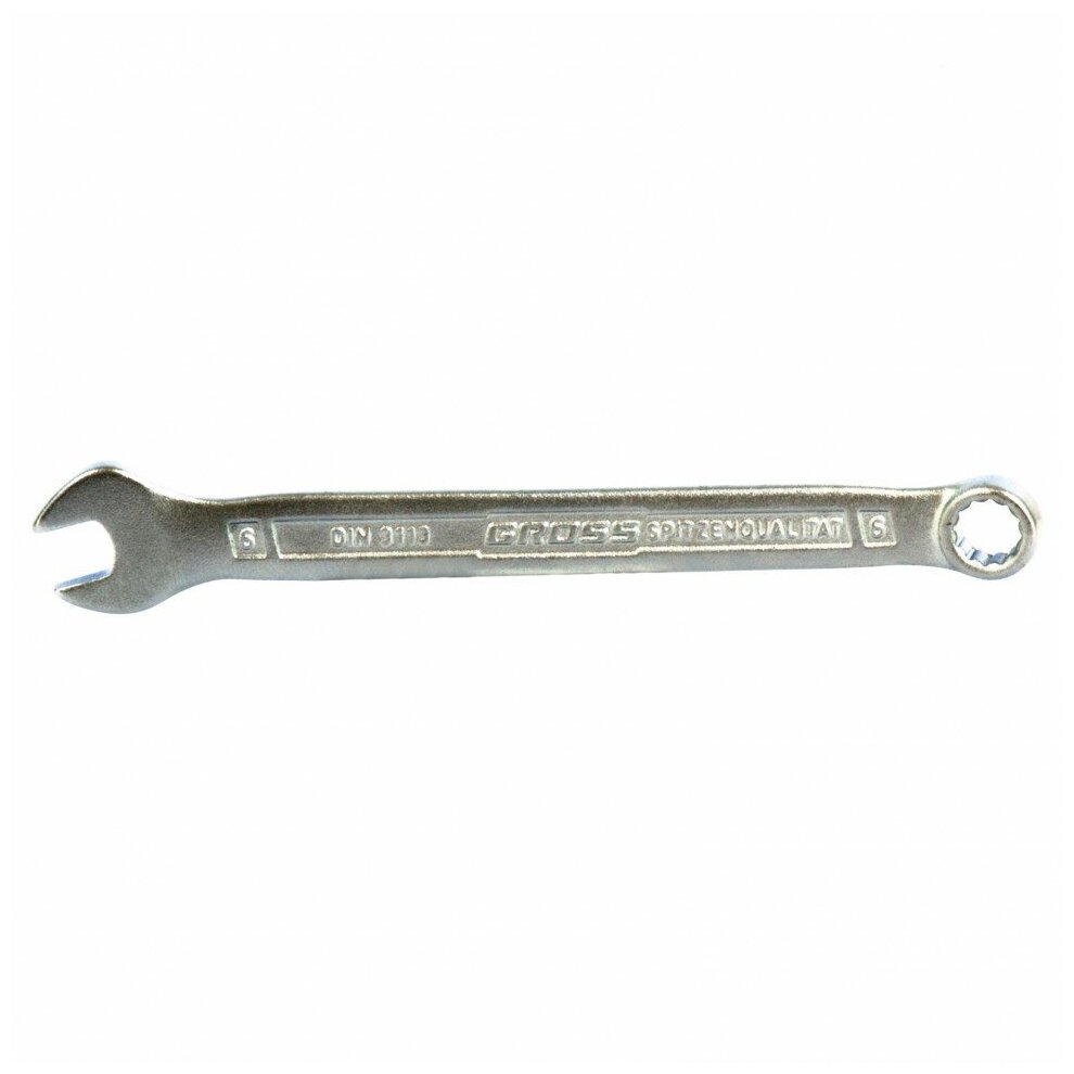 Ключ комбинированный 6 мм CrV холодный штамп// Gross