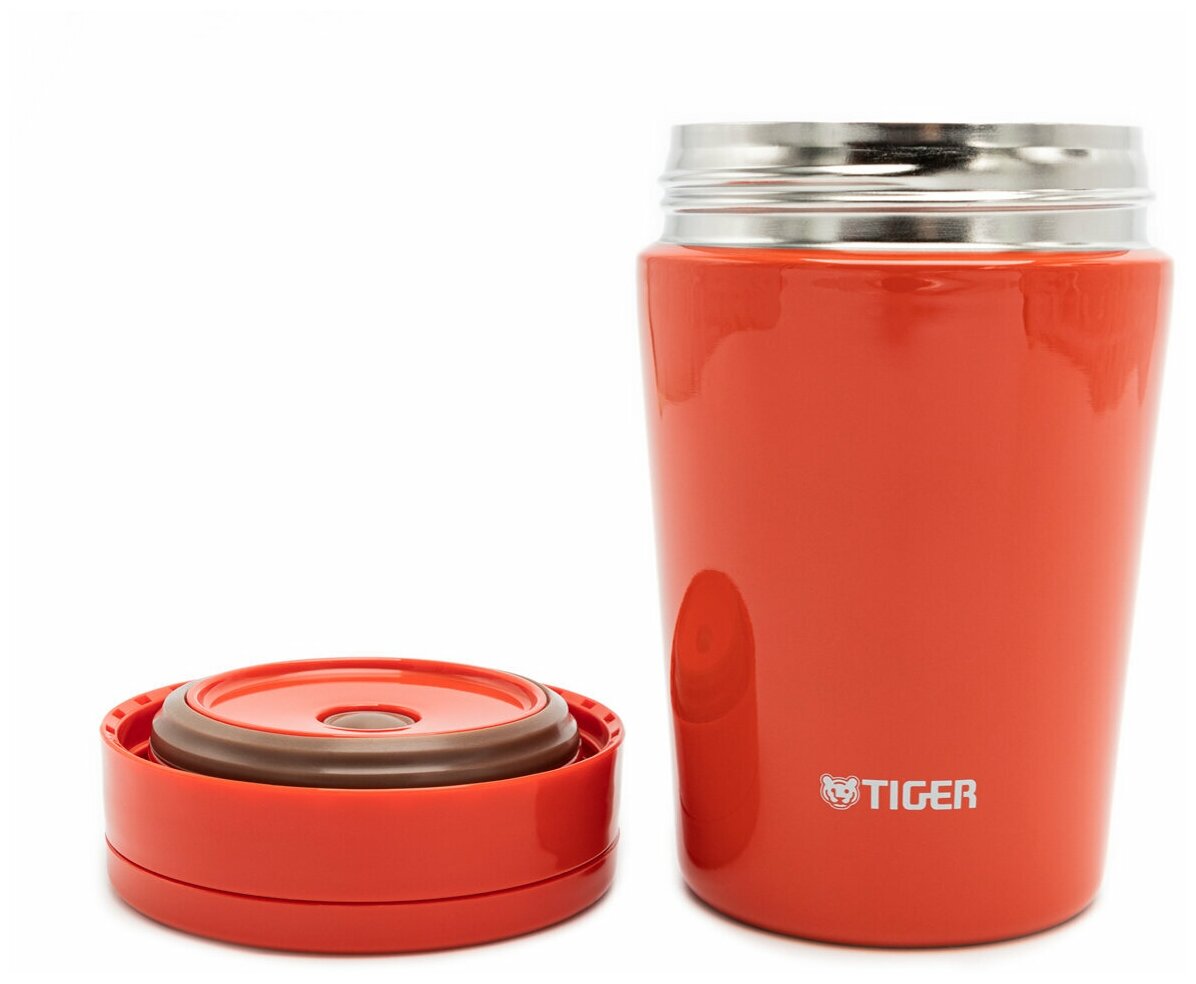 Tiger Термоконтейнер для первых или вторых блюд Chilli Red 0,38 л цвет красный перец MCL-B038 RC . - фотография № 5