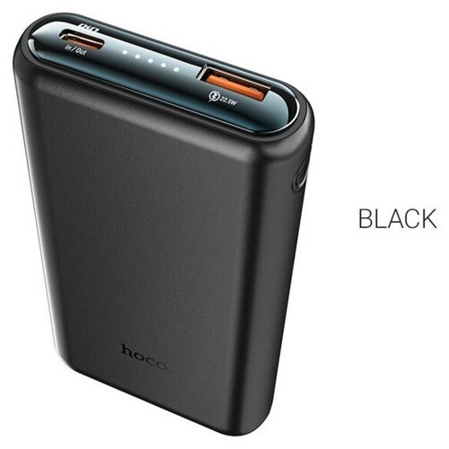 Внешний аккумулятор Hoco Q1 10000 мАч USB USB-C 3 А PD 20W QC30 черный 232100₽