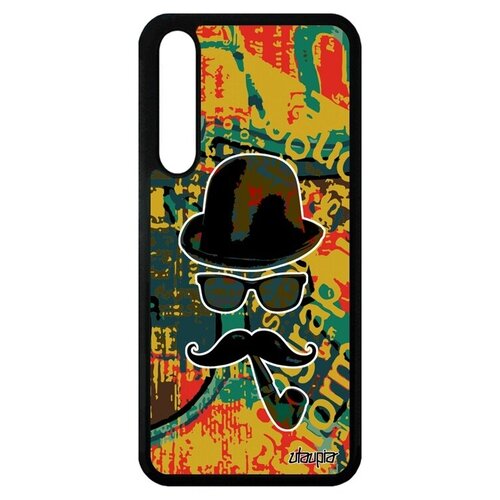 фото Защитный чехол на смартфон // huawei p20 pro // "мистер усы" чарли чаплин, utaupia, розовый