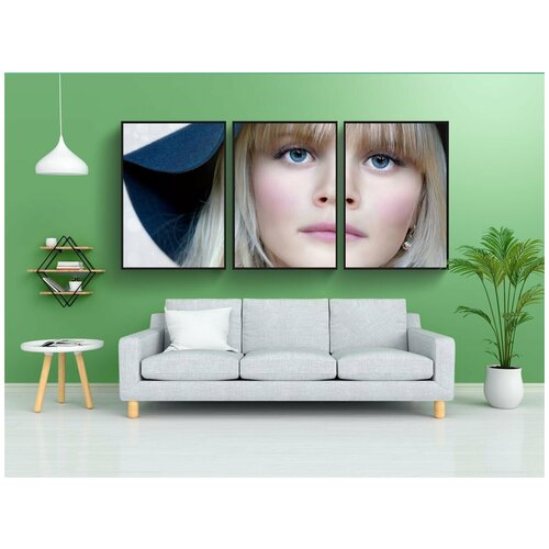 фото Набор модулных постеров для интерьера "человек, женский, девочка" 60x90 см. в тубусе, без рамки lotsprints