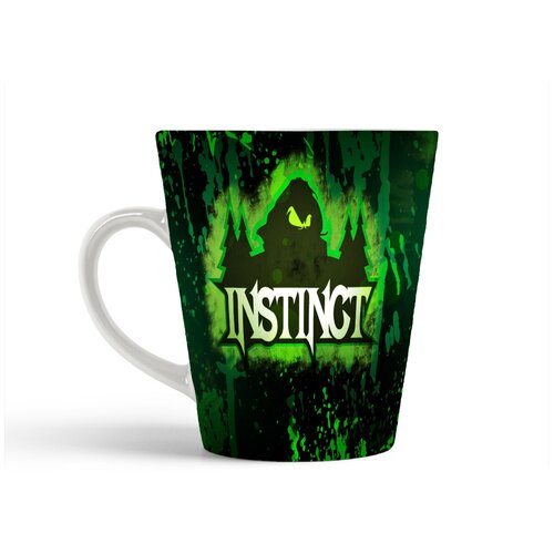 фото Кружка-латте coolpodarok instnct зелёный фон