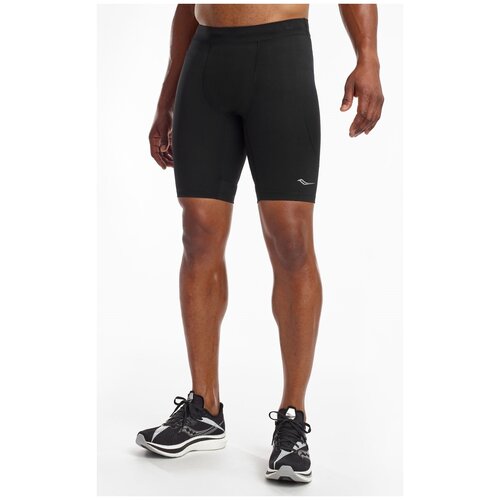 Шорты беговые трик муж Saucony Bell Lap Short Black (US:S)