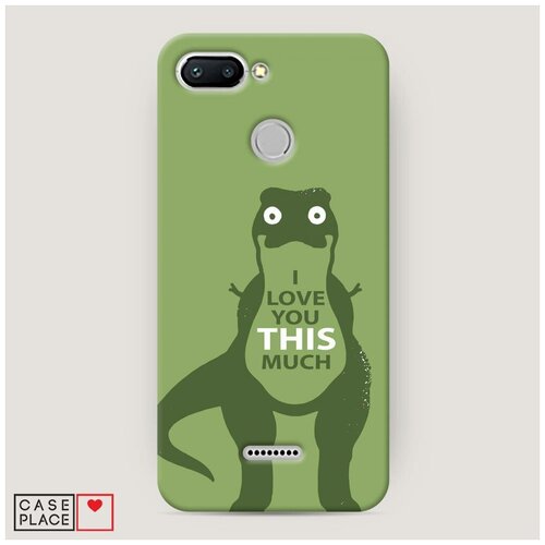 фото Чехол пластиковый xiaomi redmi 6 i love you this much case place