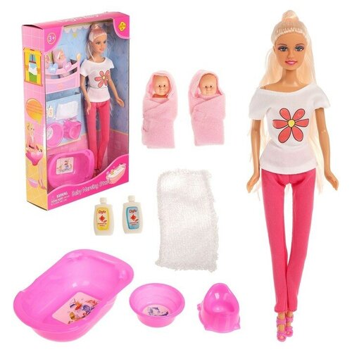 фото Кукла-модель "лидия" с малышами и аксессуарами, микс defa