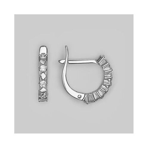 PLATINA jewelry Золотые серьги с фианитами 02-2976-00-401-1120-03