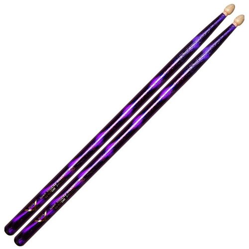 Палочки для барабана VATER VCP5B Color Wrap Purple Optic 5B палочки для барабана vater vheb5bn eternal black 5b