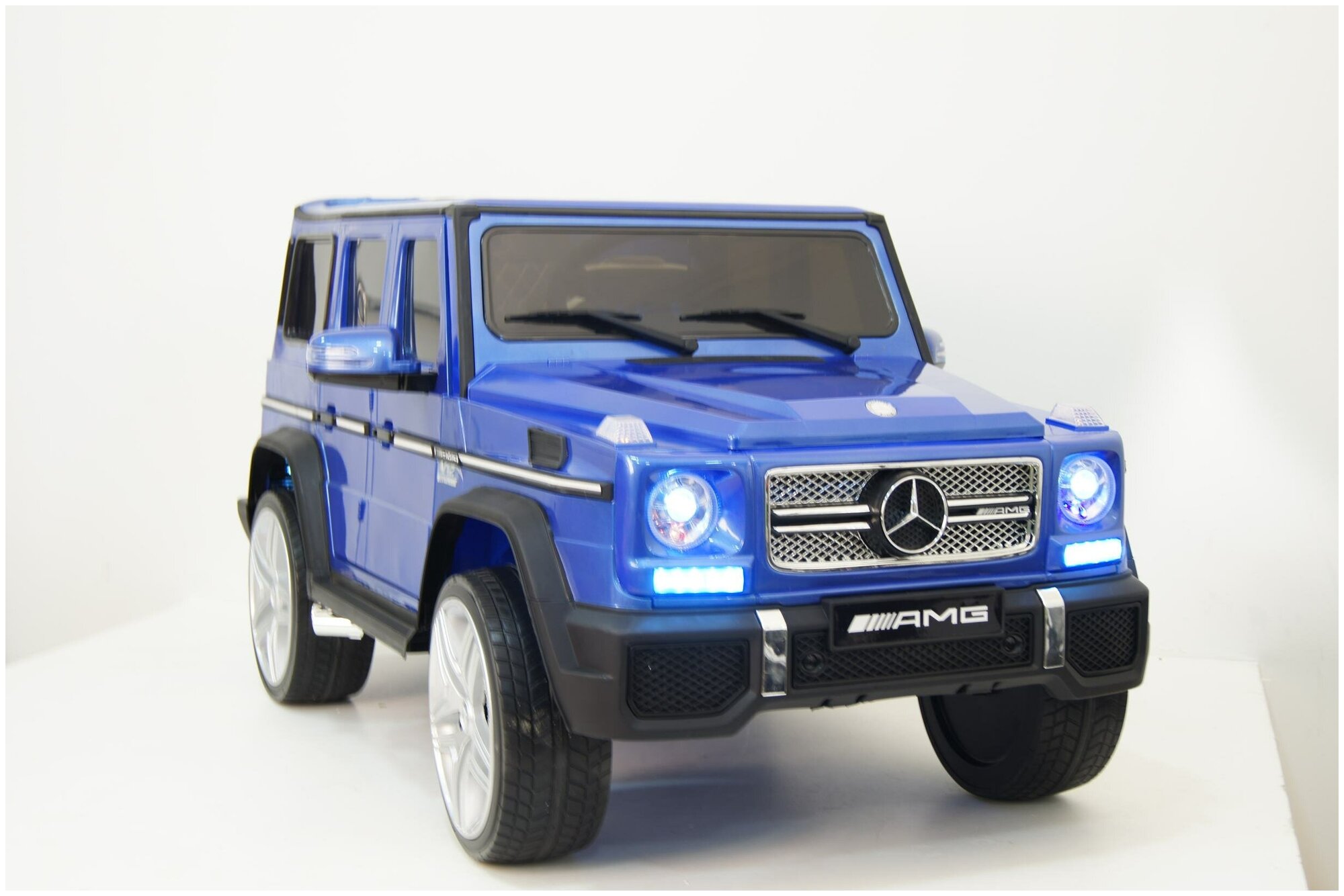 Детский электромобиль Мercedes-Benz G65 синий.глян