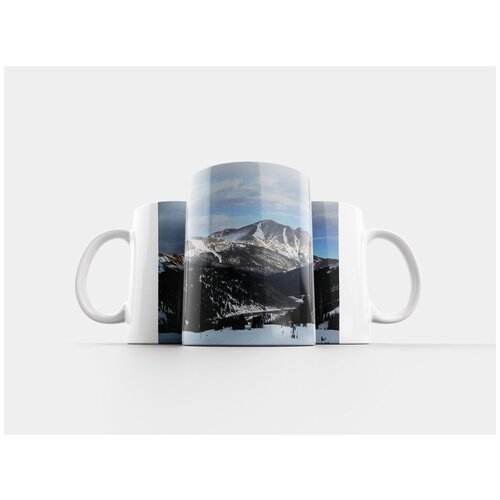фото Кружка "горы, пейзаж, зима" 320 мл lotsprints