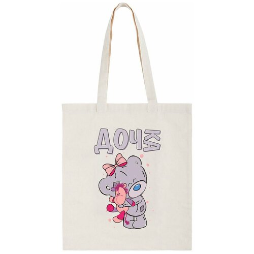фото Сумка-шоппер coolpodarok "семья. дочка. медвеженок"