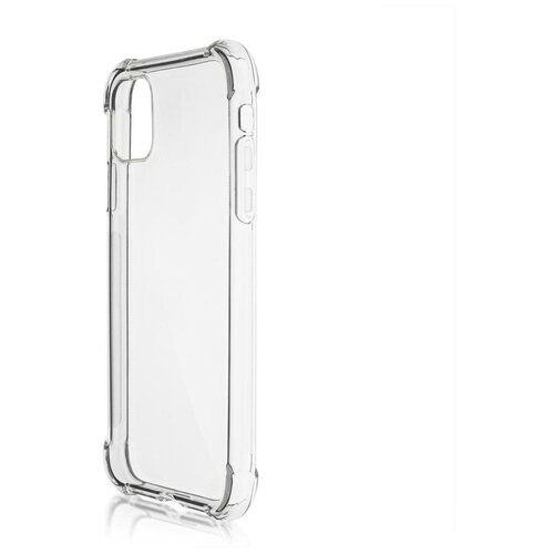 фото Чехол для apple iphone 11 pro brosco, усиленная силиконовая накладка, прозрачный