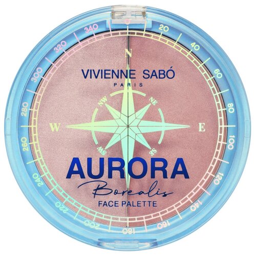 Vivienne Sabo Палетка для лица Aurora Borealis, тон 01 палетка теней vivienne sabo aurora borealis тон 01