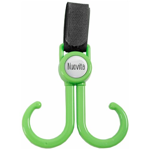 Двойной крючок Nuovita для коляски Doppio gancio (Verde/Зеленый) аксессуары для колясок nuovita двойной держатель для бутылочек doppio