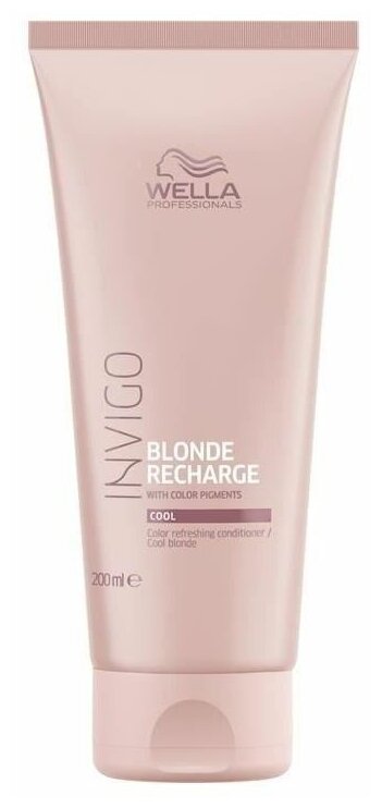 Wella Professionals / Оттеночный бальзам-уход для холодных светлых оттенков INVIGO BLONDE RECHARGE, 200 мл