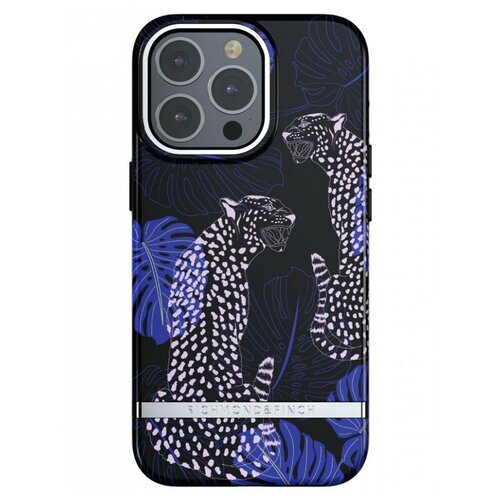 фото Чехол richmond & finch для iphone 13 pro max, цвет "синий гепард" (blue cheetah) (r47011)