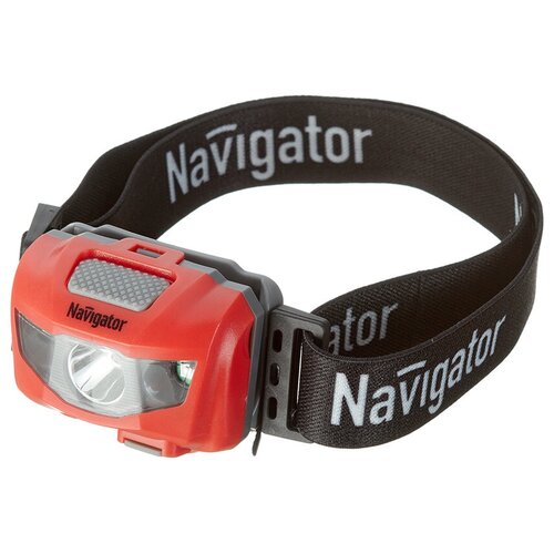 фото Фонарь налобный navigator (140374) светодиодный 1 led 3 вт аккумуляторный li-pol 600 мач пластик