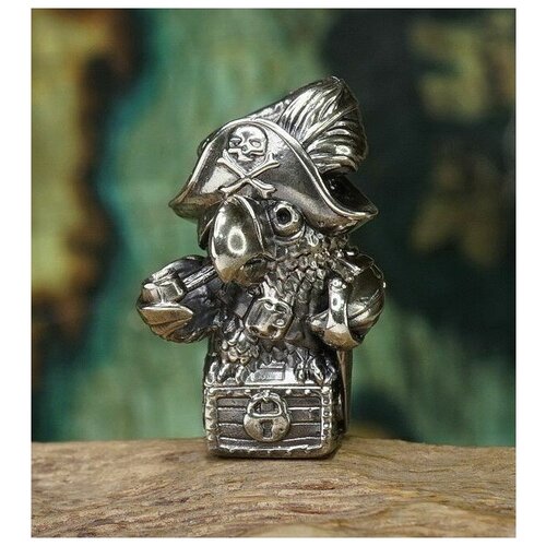 Попугай - Пират - Остров Сокровищ - Советский Мультфильм - Сундук с Сокровищами - Корсар - Бусина на Темляк - Темлячная Бусина - Брелок - Фигурка