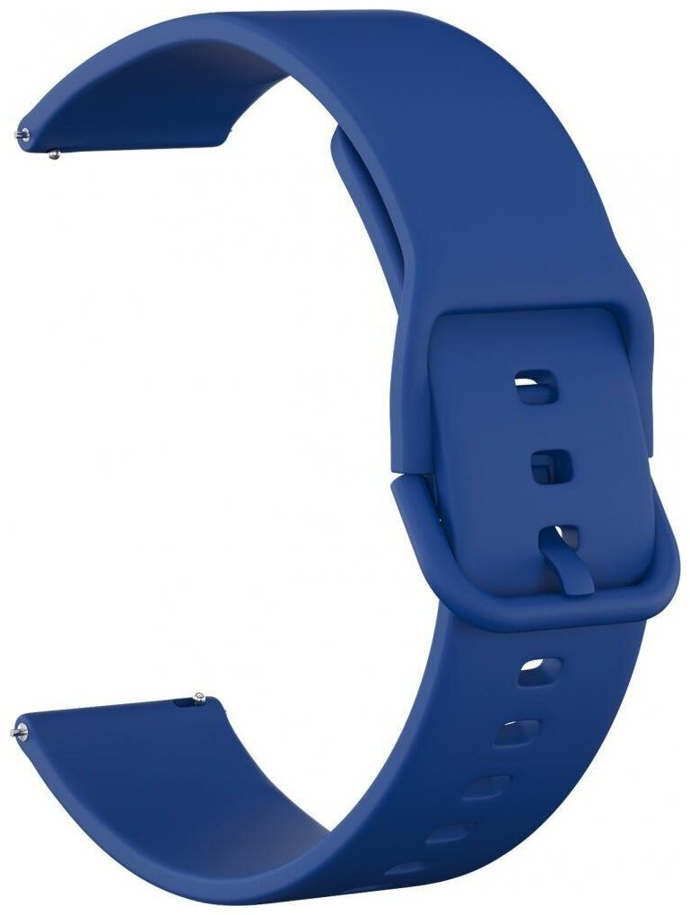 Ремешок силиконовый GSMIN Sport Line Soft 22 для Huawei Watch GT 2 Pro (Синий)