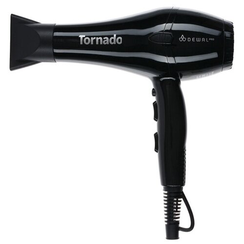Фен DEWAL PRO TORNADO черный 2300Вт ионизация 2 насадки 523800₽