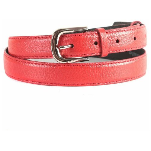 фото Ремень/ремень женский/натуральная кожа/meyninger/рн-2822/красный/115/цельнокроеный/с пряжкой/подарочная коробка