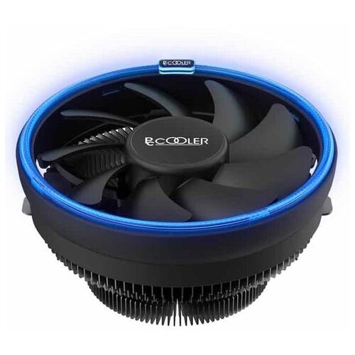 PCCooler E126M B Кулер S775 115X AM2 2+ AM3 3+ AM4 FM1 FM2 2+ (TDP 92W вент-р 120мм с PWM Blue LED pccooler кулер gi h58ub corona r lga2066 2011 1366 115x 775 am4 3 3 am2 2 fm1 2 2 10 шт кор tdp