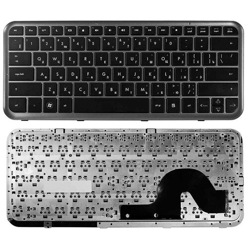 Клавиатура для ноутбука HP Pavilion DM3T черная с серой рамкой 114000₽