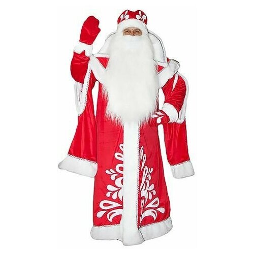 Костюм Бока, размер 52-54, красный/белый костюм деда мороза люкс размер 52 54 бока 1252 бока