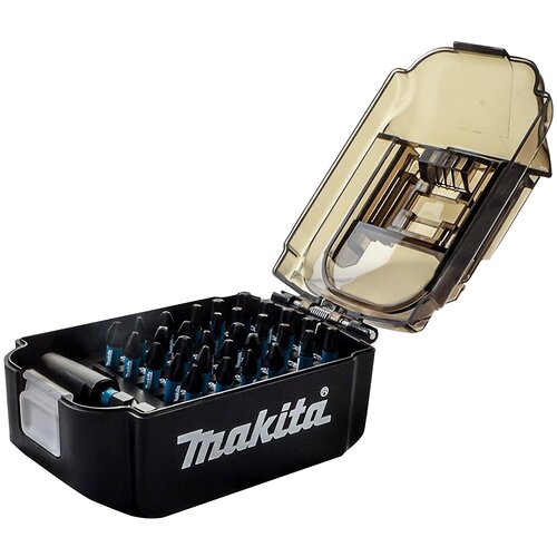 набор бит impact black 10 шт makita e 12011 длина 50 мм Набор бит и насадок Makita E-03084, 31 предм., черный, 1 уп.