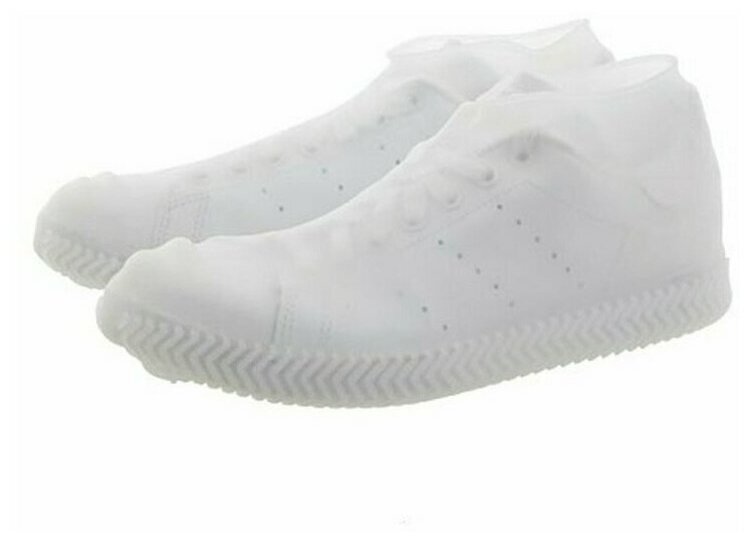Водонепроницаемые силиконовые чехлы для обуви белые