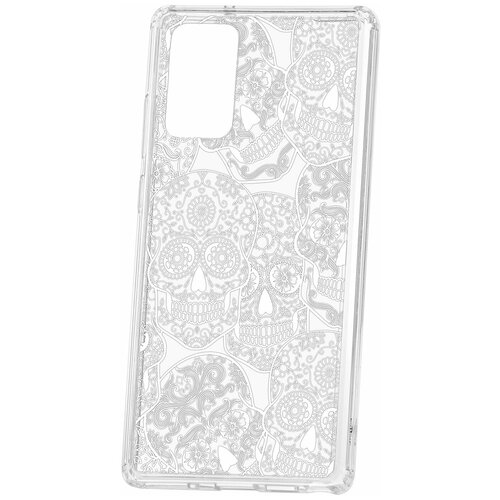 фото Чехол на samsung galaxy note 20 kruche print skull white / чехол для samsung / чехол с рисунком / чехол с принтом / чехол для самсунг / чехол для самсунг / бампер на гелакси / чехол накладка для гэлэкси / противоударная накладка для samsung galaxy / защита для galaxy / защита на samsung / cиликоновый чехол для samaung galaxy / пластиковый чехол на самсунг / защитный чехол для самсунг / чехольчик / защита телефона / ударопрочный чехол / галакси кruче