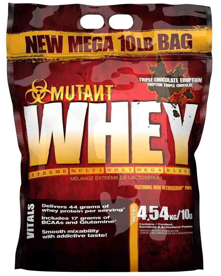 Mutant Whey 4540 гр 10lb (Mutant) Тройной шоколад