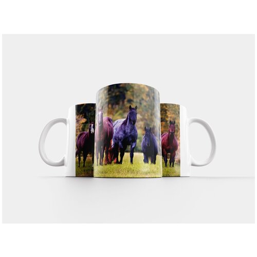 фото Кружка "лошади, деревья, трава" 320 мл lotsprints