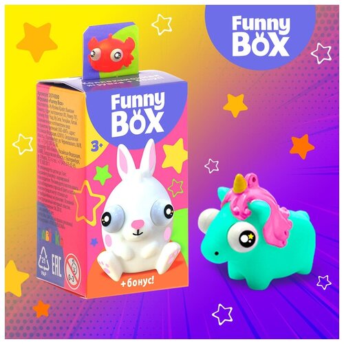 Купить WOOW TOYS Игровой набор Funny Box «Зверюшки»: карточка, фигурка, лист наклеек