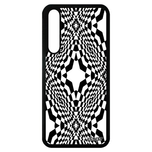 фото Простой чехол на мобильный // huawei p20 pro // "иллюзия звезда" стиль узор, utaupia, черный