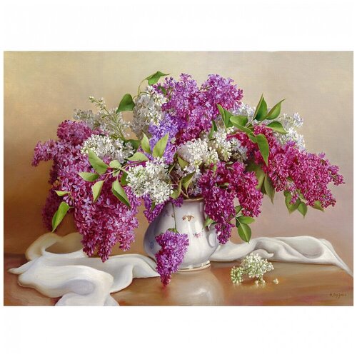 Набор ДТ Картина мозаикой Бузин.Сирень 40*50 см KM0258