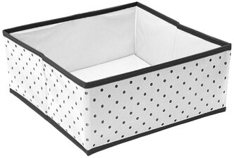 HOMSU Коробка квадратная для хранения вещей HOM-1242 30х30х13 см белый