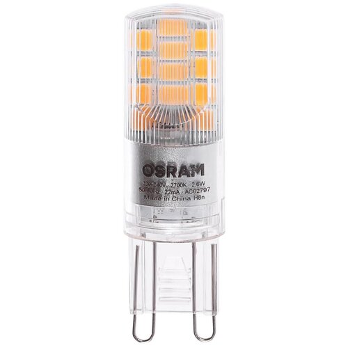 фото Лампа светодиодная osram, g9, 2.6 вт, 320 лм, свет тёплый белый