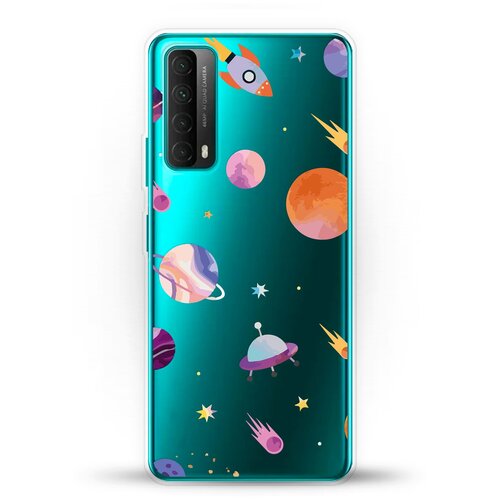 фото Силиконовый чехол узор из планет на huawei p smart 2021 andy & paul
