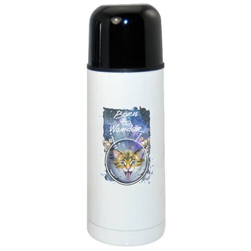 фото Термос coolpodarok born to wander кошка