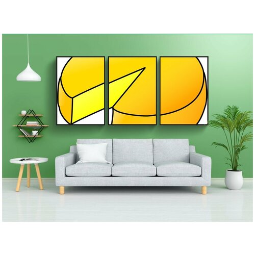 фото Набор модулных постеров для интерьера "сыр, колесо, молочные продукты" 60x90 см. в тубусе, без рамки lotsprints