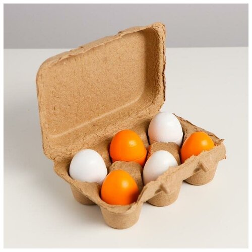 Детский игровой набор Яйца 16,2х11х5 см игровой набор яйца 6 шт