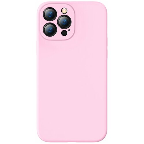 фото Baseus чехол для iphone 13 pro (6.1) liquid silica gel protective case pink