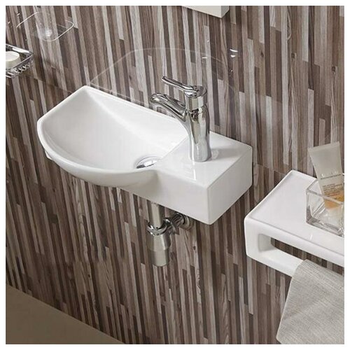 фото Керамическая раковина серия n ceramalux n 7947bl белый