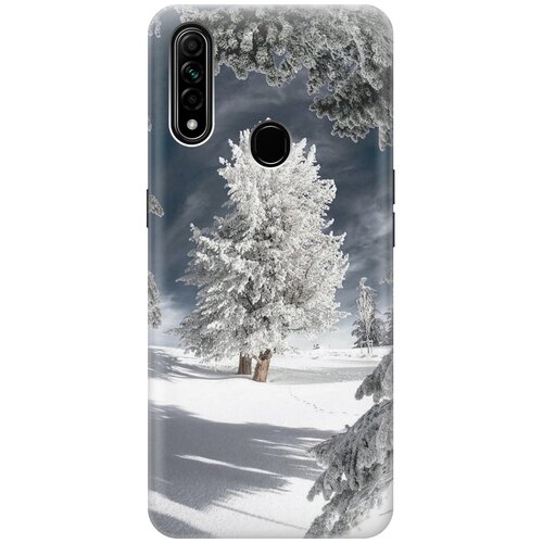фото Силиконовый чехол на oppo a31 / оппо а31 с принтом "заснеженные деревья gosso