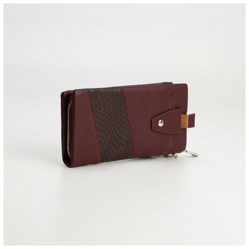 фото Кошелёк на молнии, цвет бордовый нет бренда