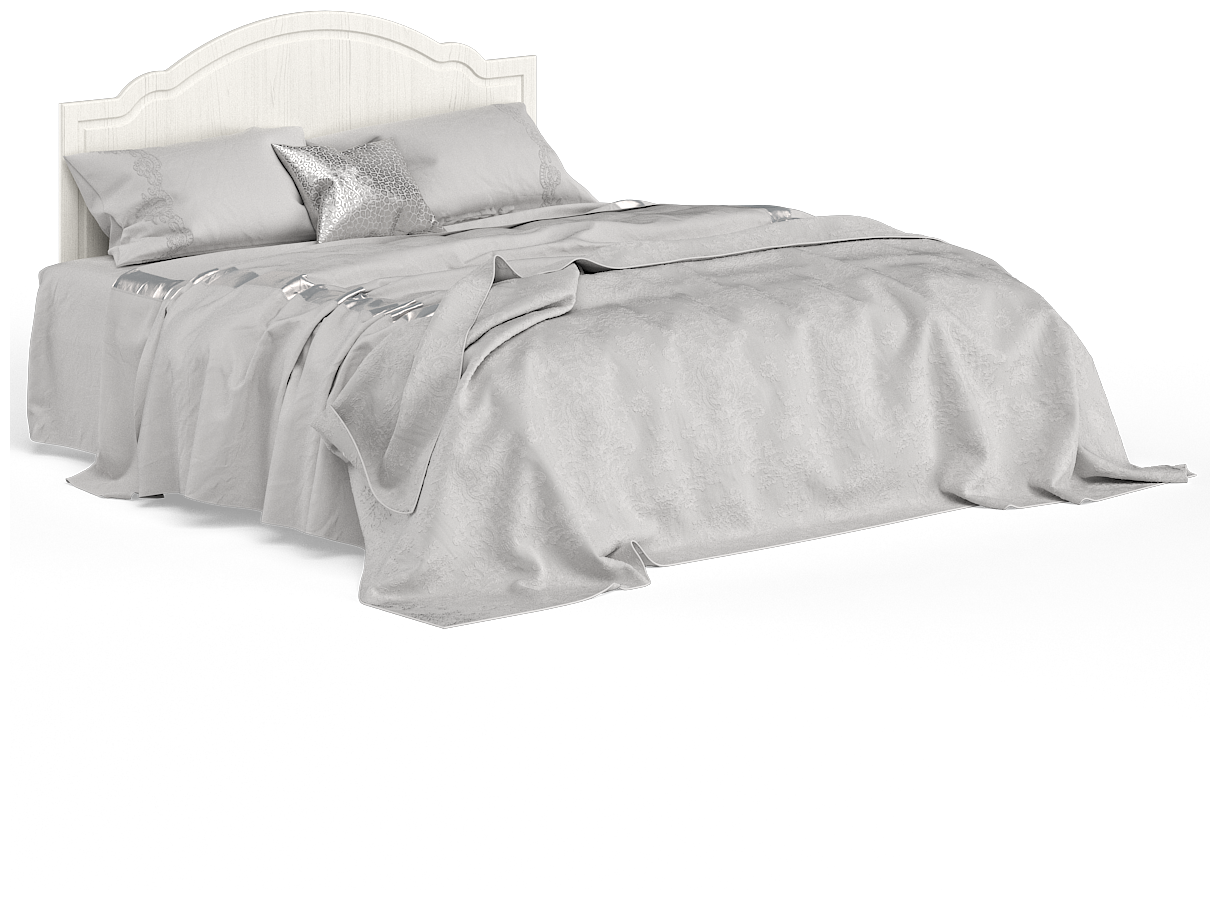 Кровать Ливерпуль 1600 с основанием цвет ясень ваниль/белый