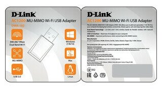 Сетевой адаптер D-Link DWA-182/E1